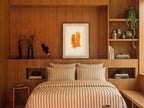Yureru Shinpo (揺れる進歩) — Wavering Progress print by Angeline Harrington, shown in a bedroom